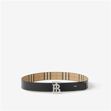 burberry reversible monogram belt|Burberry Reversible Monogram Motif Vintage Check Belt.